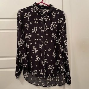 Iron Fist All Over Skull Print Blouse Goth XL